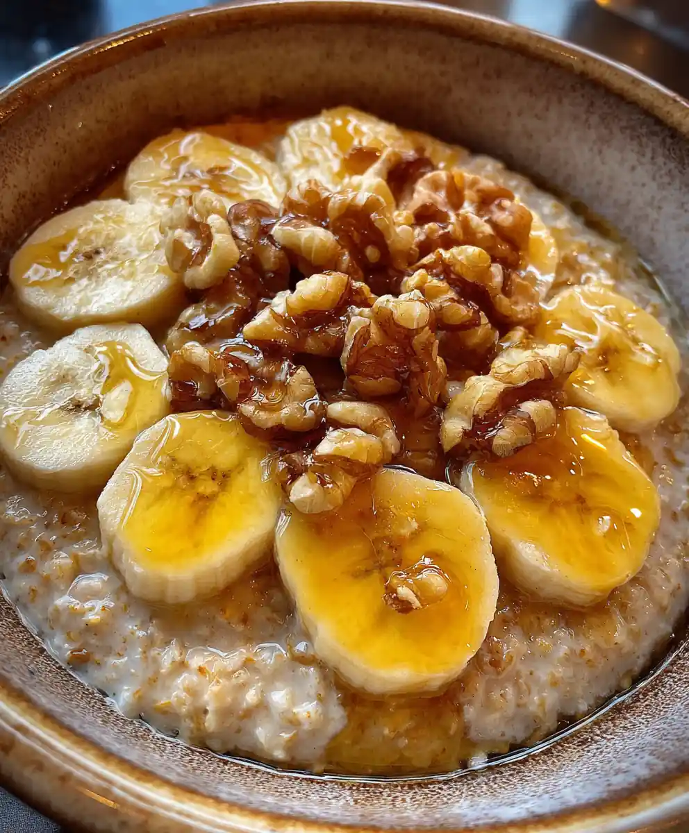 oatmeal recipe quaker Golden Banana Walnut Bowl