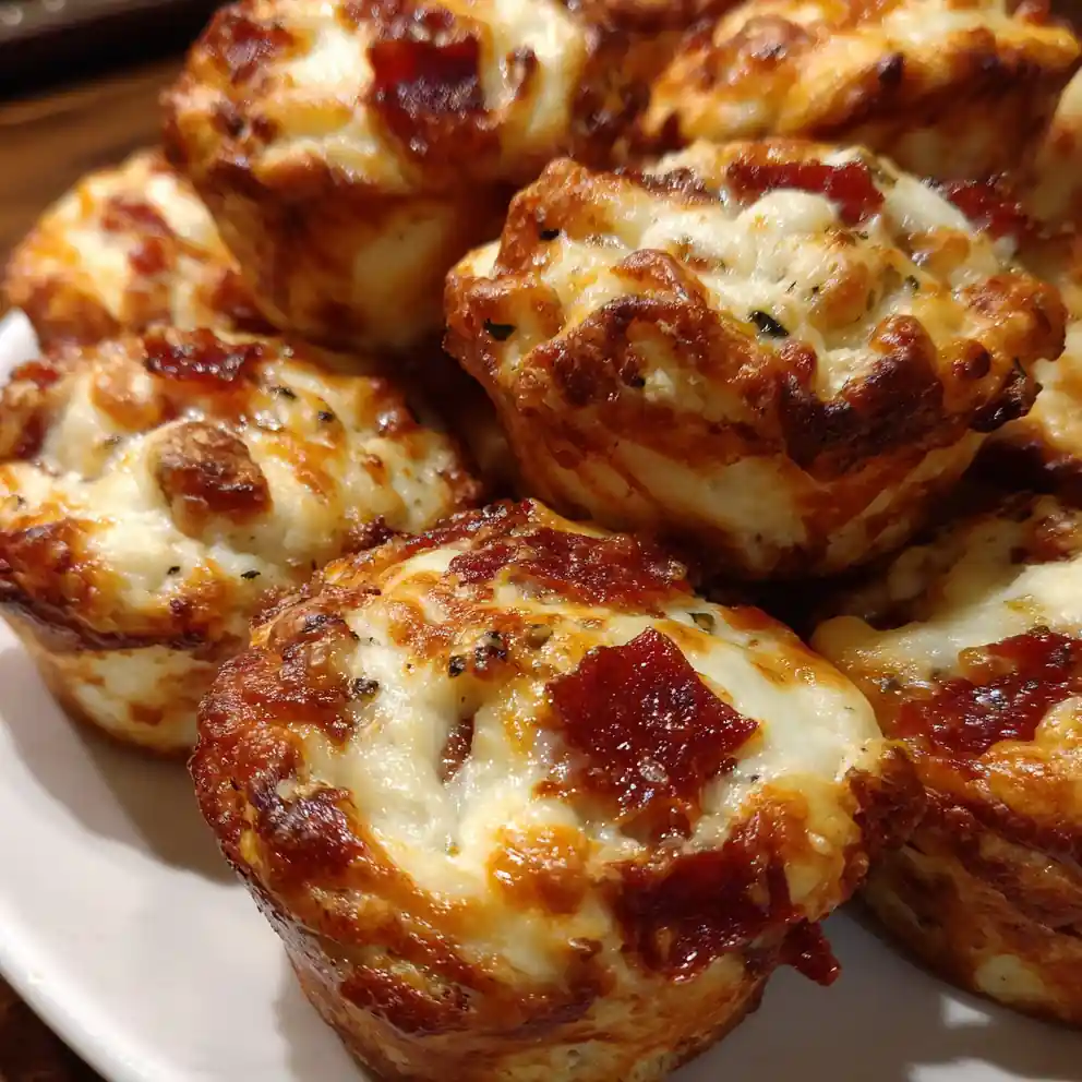 Pizza Muffins Recipe Marinara Mozzarella Minis 6 pizza muffins recipe Marinara Mozzarella Minis