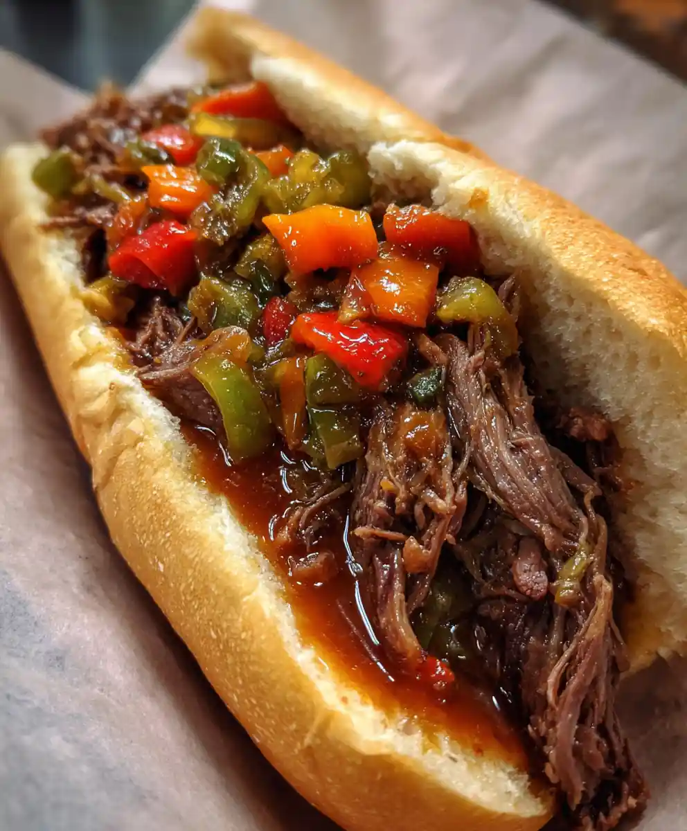 portillo's italian beef recipe Giardiniera Red Dip