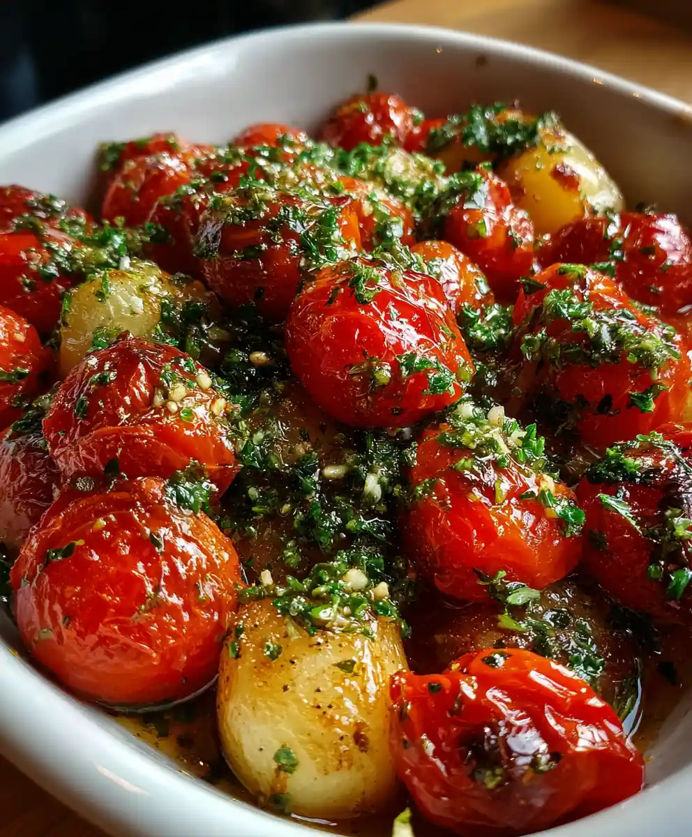 roasted cherry tomatoes recipe Garlic Herb Confetti