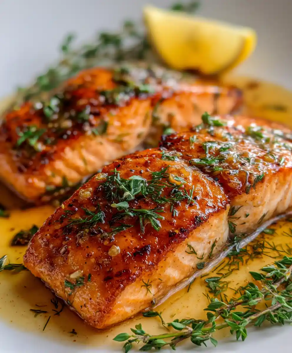 Simple Salmon Recipe Herb-Lemon Pan Gloss 7 simple salmon recipe Herb-Lemon Pan Gloss