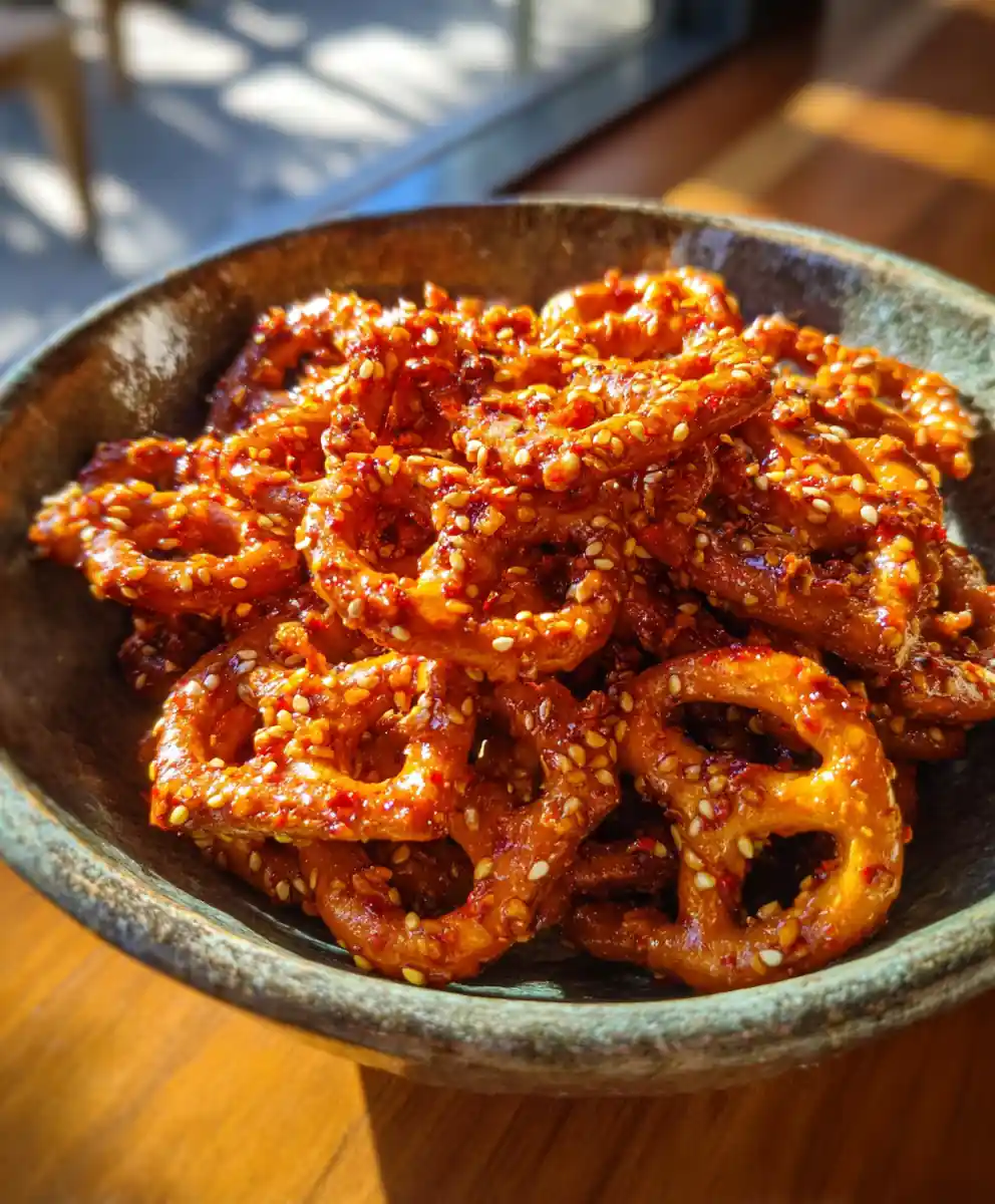 Spicy Pretzel Recipe Chili Dust And Sesame Specks 7 spicy pretzel recipe Chili Dust and Sesame Specks