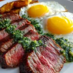 Steak And Eggs Recipe Herb Chimichurri And Yolk Stripe 1762492185.3361292