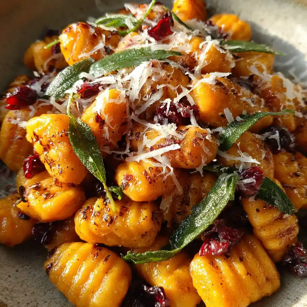 Sweet Potato Gnocchi Recipe Brown Butter Sage With Cranberries 6 sweet potato gnocchi recipe Brown Butter Sage With Cranberries