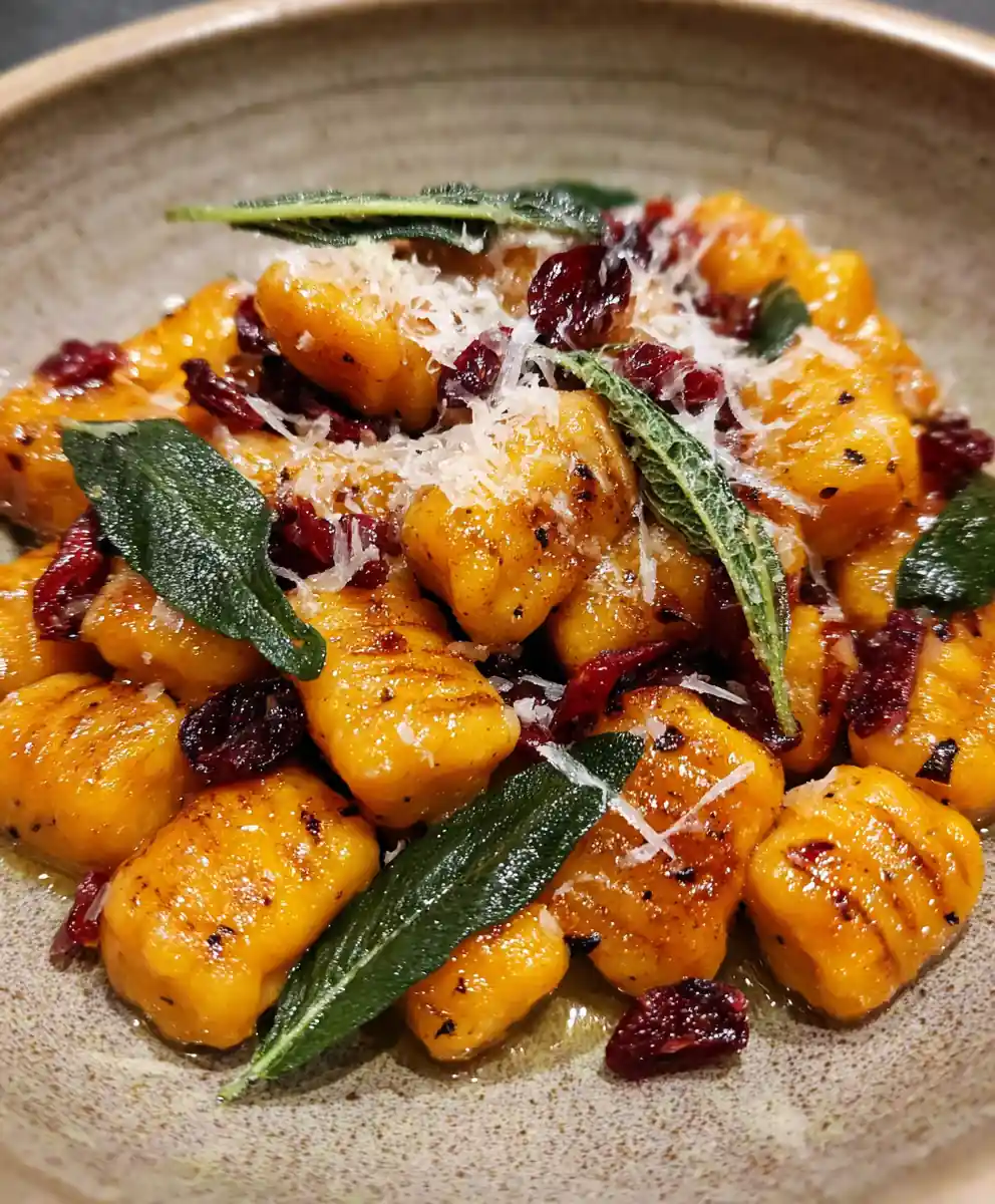 Sweet Potato Gnocchi Recipe Brown Butter Sage With Cranberries 7 sweet potato gnocchi recipe Brown Butter Sage With Cranberries
