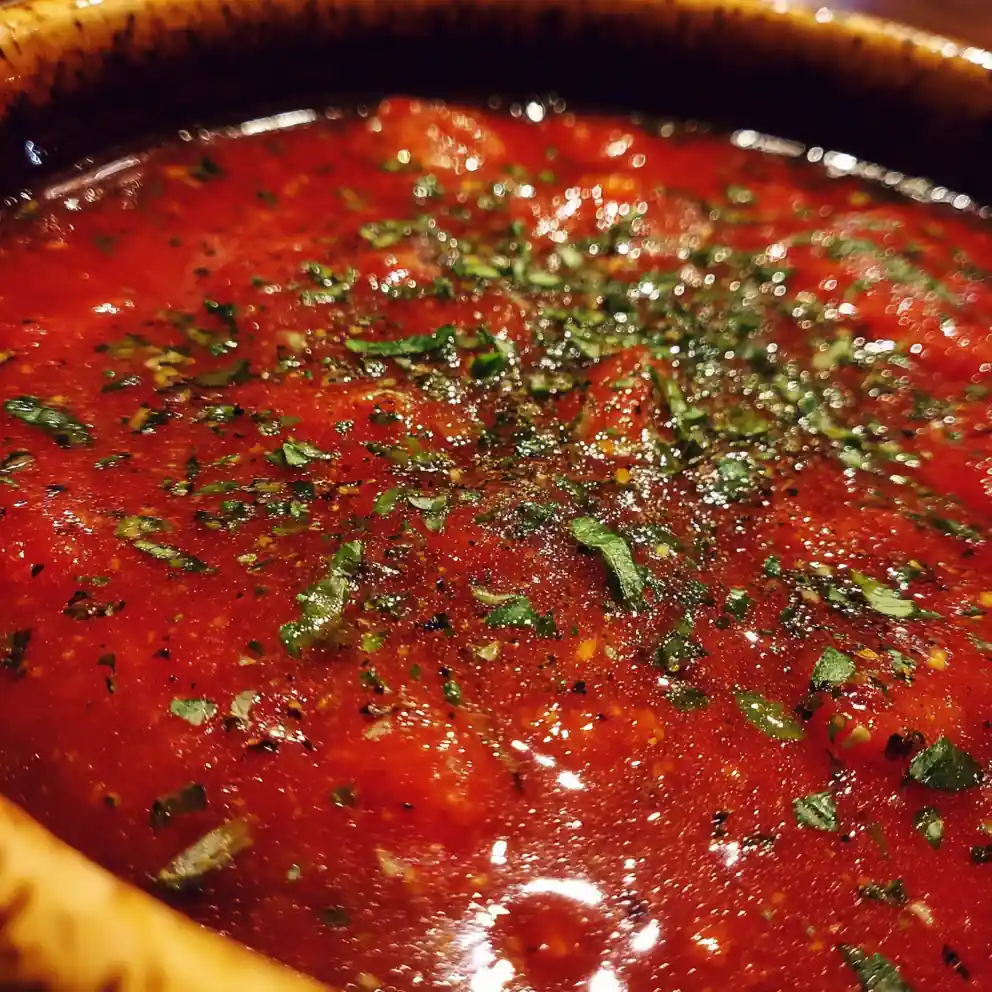 tomato gravy recipe Brick-Red With Basil Butter
