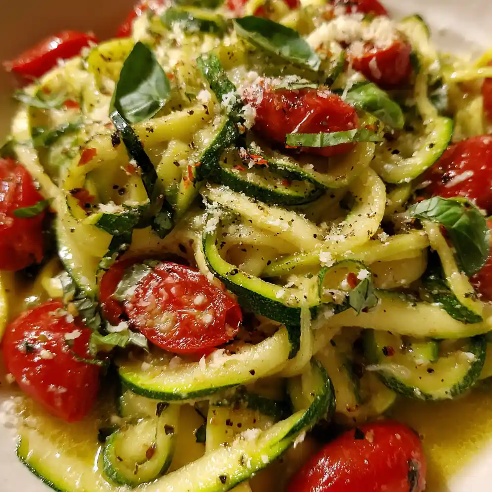 zucchini pasta recipe Lemon Basil Ribboned Noodles