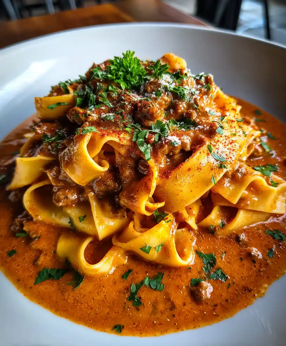 hamburger stroganoff recipe