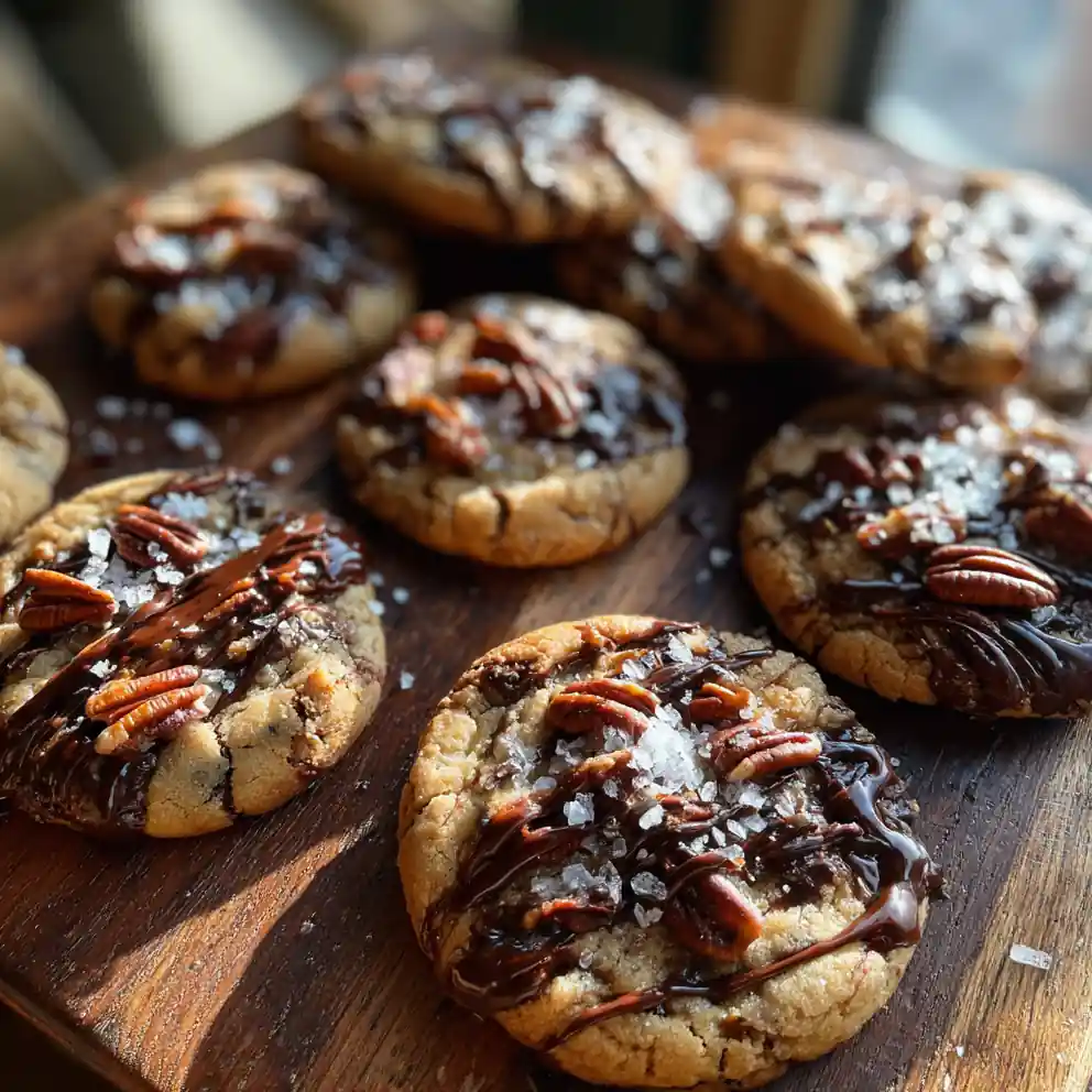 Browned Butter Pecan Chocolate Chip Cookies With Espresso Caramel Swirl 6 Browned Butter Pecan Chocolate Chip Cookies With Espresso Caramel Swirl