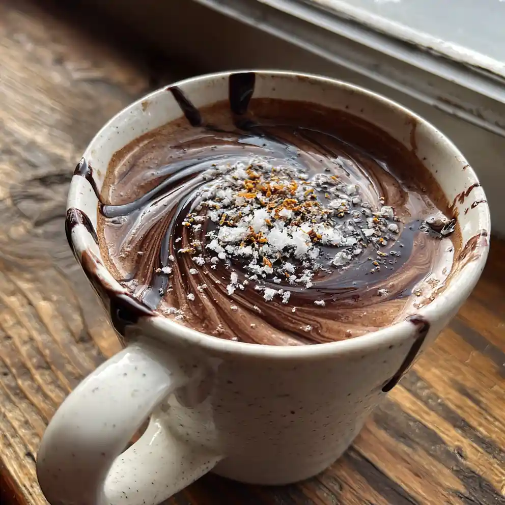 Cardamom Spiced Espresso With Chocolate Drizzle