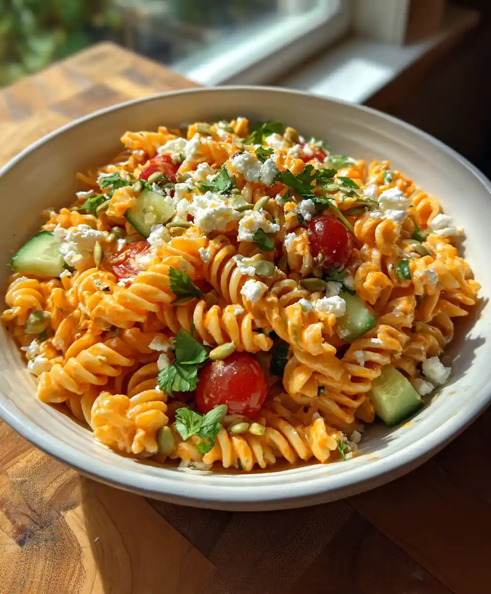 Chipotle Lime Ribbon Pasta Salad