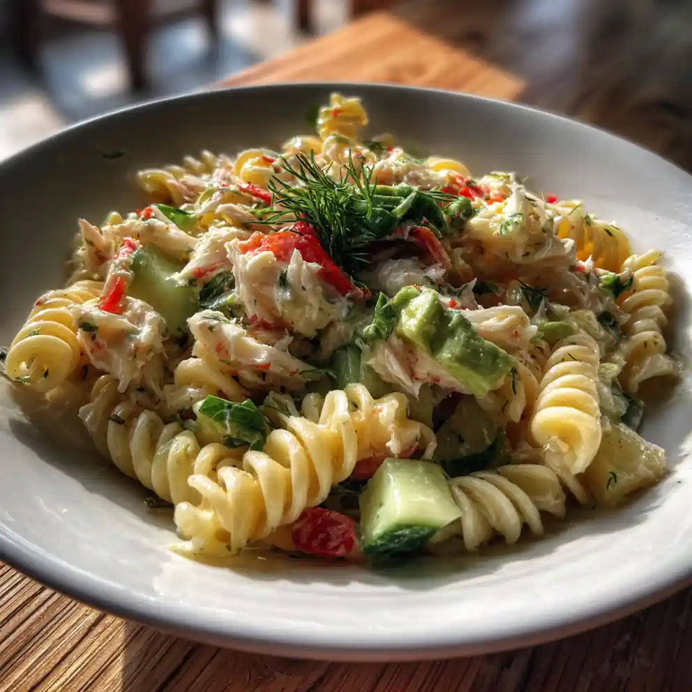 Citrus Avocado Crab Pasta Salad 6 Citrus Avocado Crab Pasta Salad