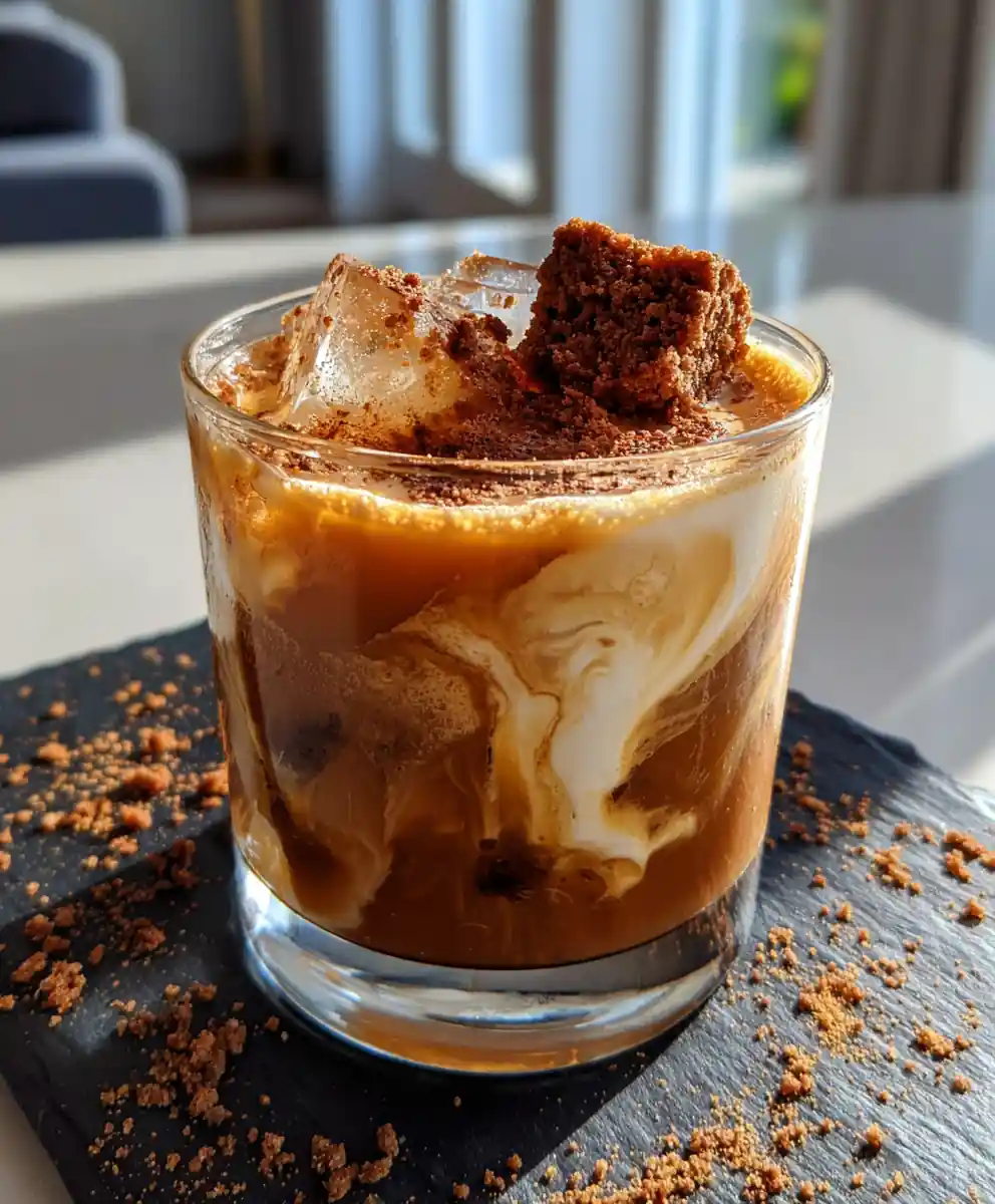 Cookies Cream White Russian Mocktail With Cookie Crumble Swirl 7 Cookies Cream White Russian Mocktail With Cookie Crumble Swirl