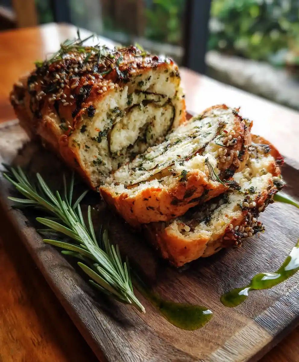 Herb Swirled Cottage Cheese Bread