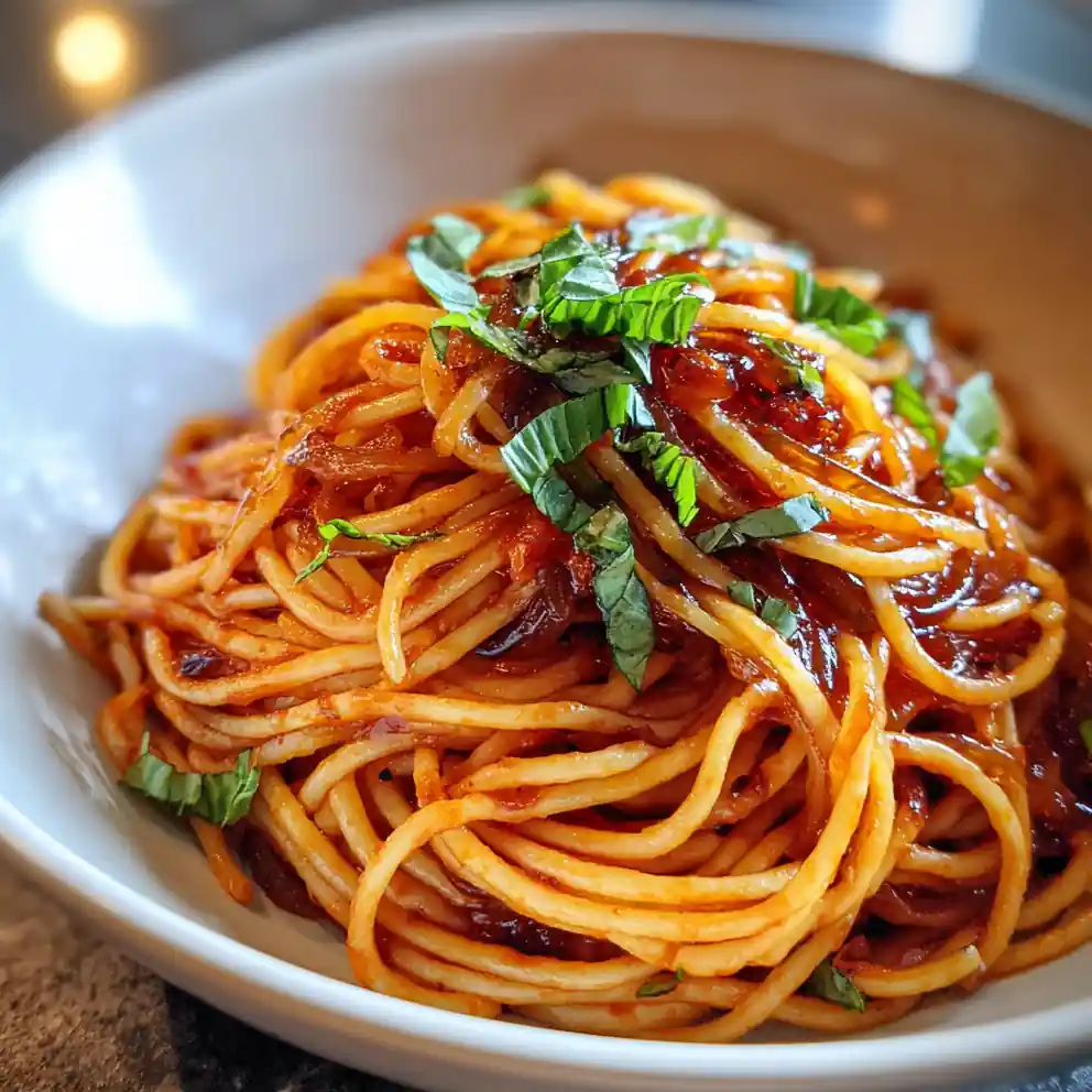 Italian Spaghetti Sauce With Caramelized Onion Balsamic Swirl 6 Italian Spaghetti Sauce With Caramelized Onion Balsamic Swirl