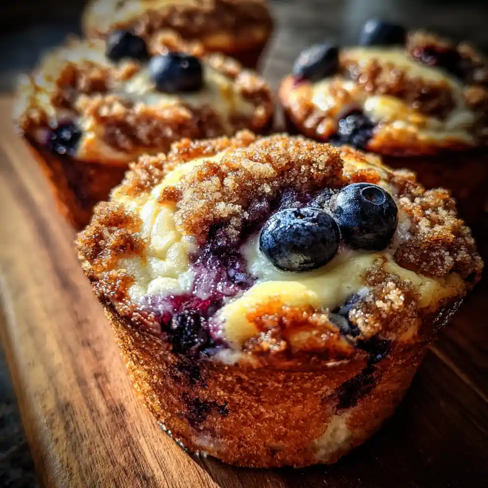 Lemon Cream Cheese Swirl Blueberry Muffin Cookies With Streusel