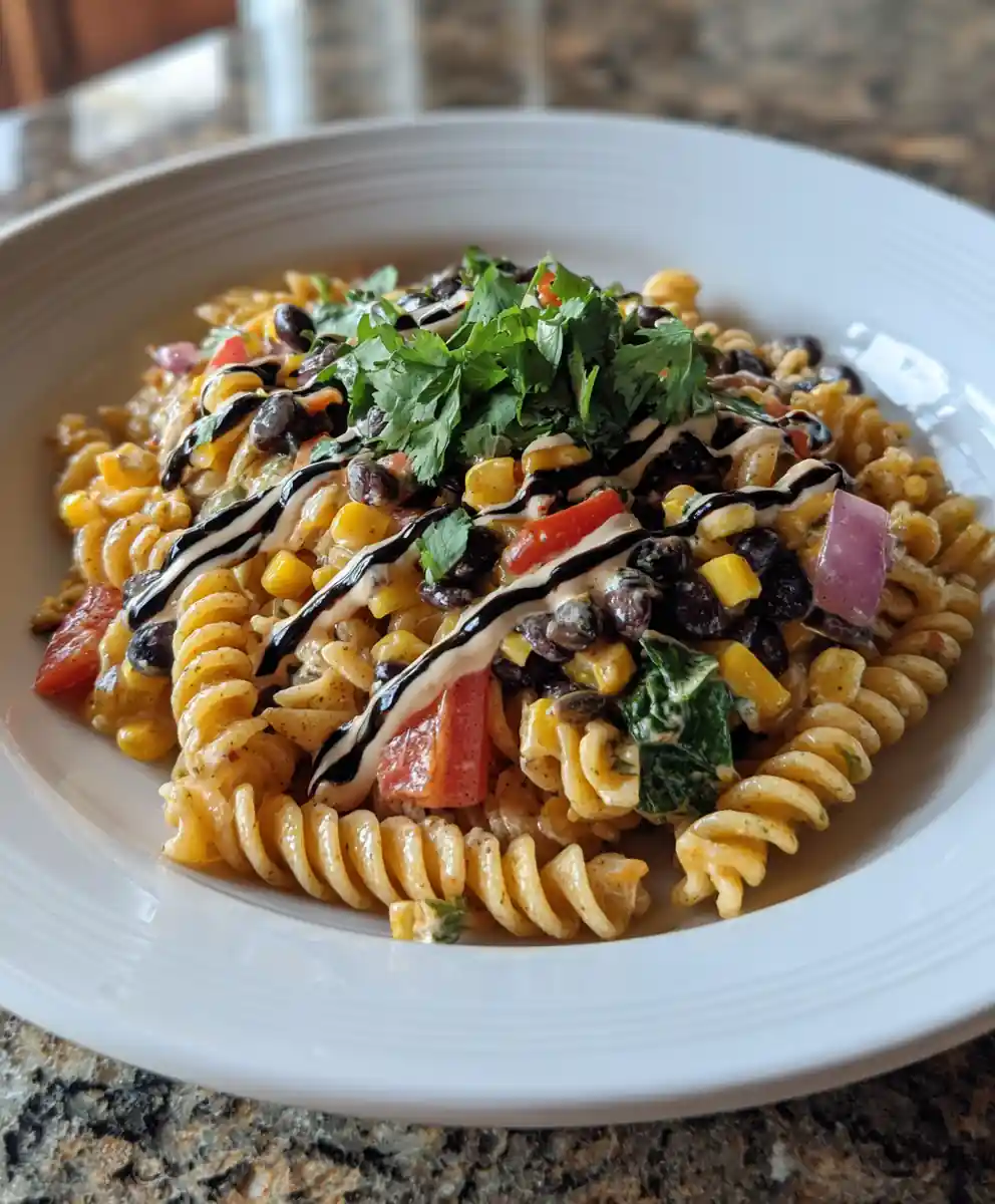 Mexican Pasta Salad With Charred Poblano Lime Cream 7 Mexican Pasta Salad With Charred Poblano Lime Cream