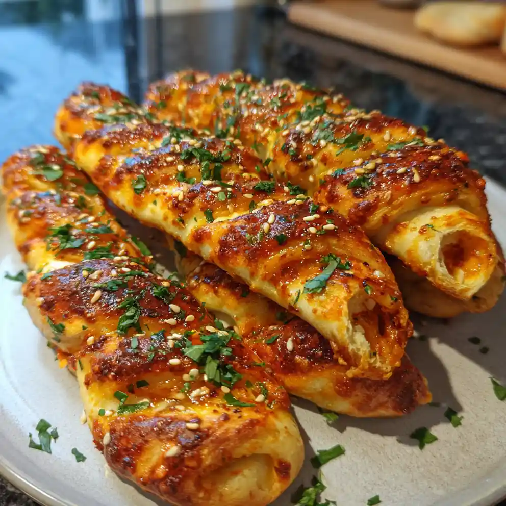 Paprika Swirled Sourdough Cheesy Breadsticks 6 Paprika Swirled Sourdough Cheesy Breadsticks