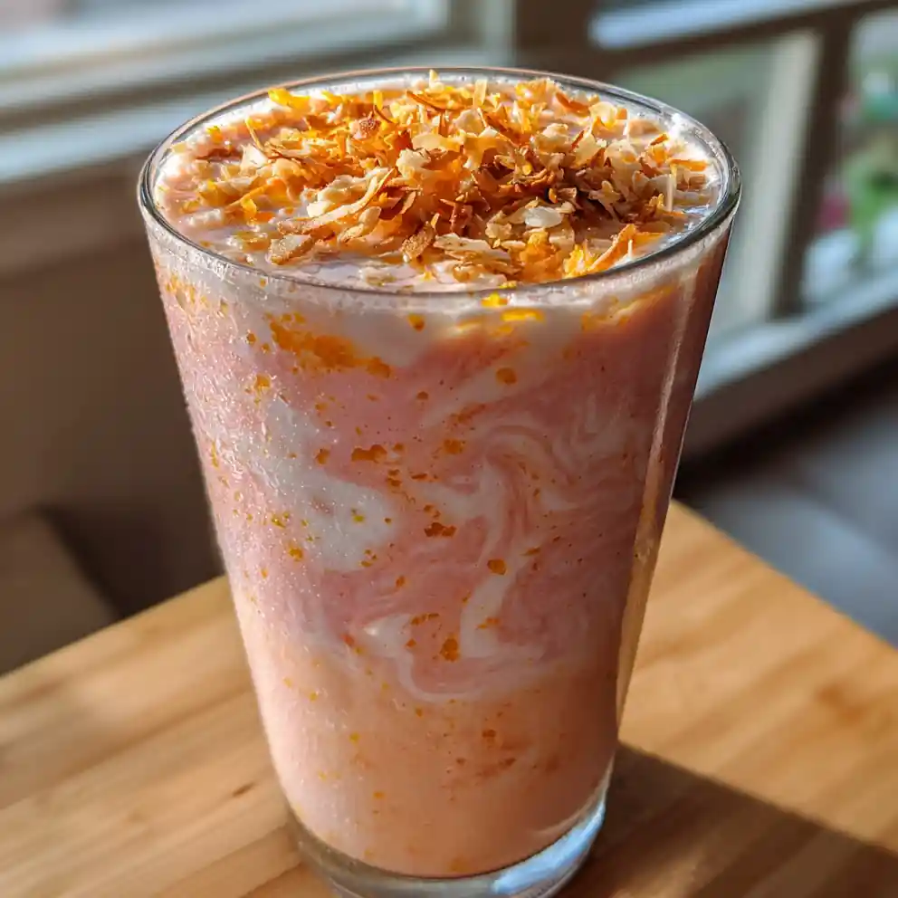 Peach Banana Smoothie With Cardamom Swirled Coconut Yogurt 6 Peach Banana Smoothie With Cardamom Swirled Coconut Yogurt