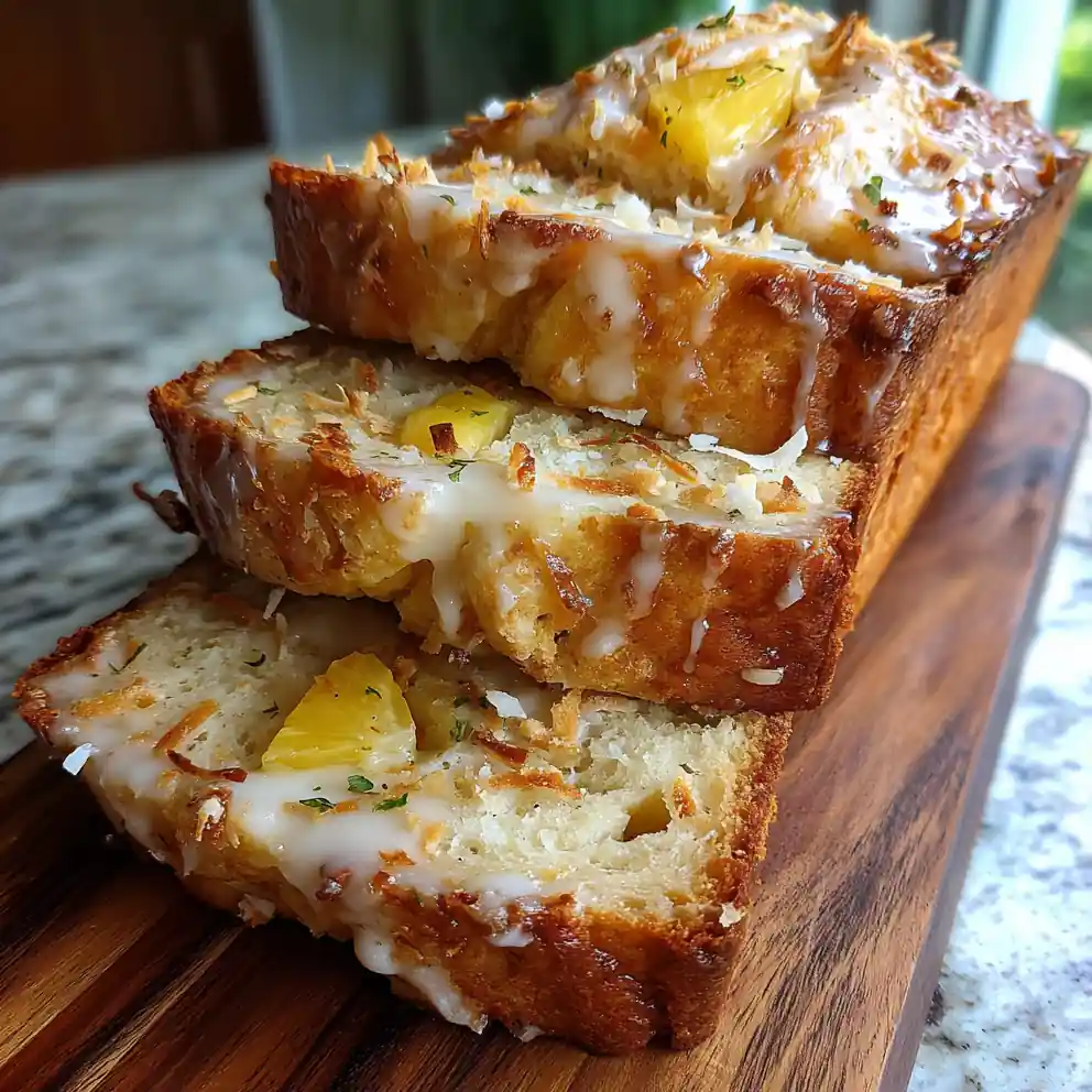 Pineapple Coconut Swirl Bread With Lime Coconut Glaze 6 Pineapple Coconut Swirl Bread With Lime Coconut Glaze