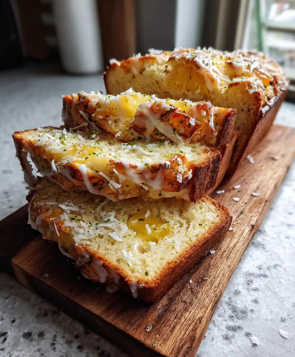 Pineapple Coconut Swirl Bread With Lime Coconut Glaze 7 Pineapple Coconut Swirl Bread With Lime Coconut Glaze