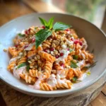 Roasted Red Pepper Yogurt Pasta Salad With Pine Nut Crunch 1772077816.2455583