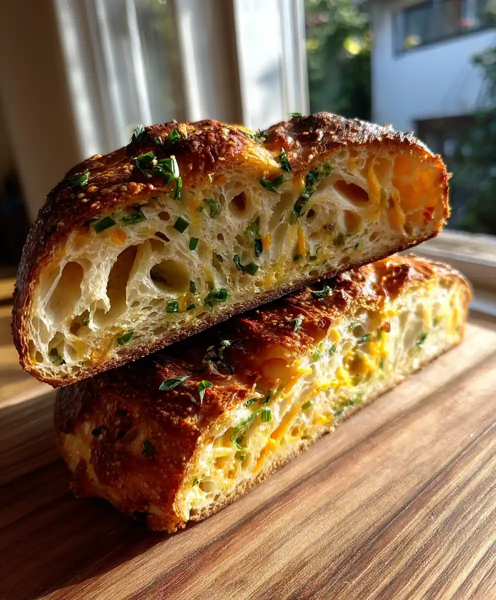 Spicy Jalapeño Cheddar Swirl No Knead Bread 7 Spicy Jalapeño Cheddar Swirl No Knead Bread