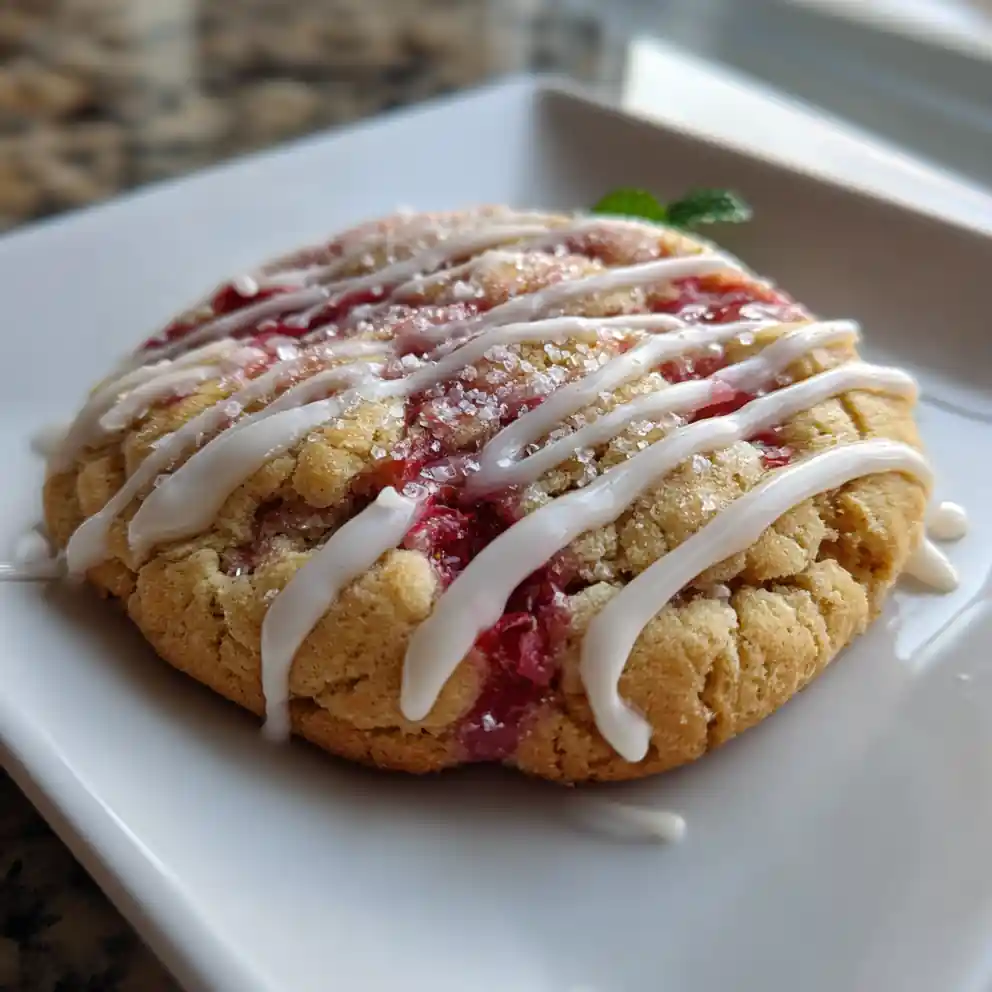 Strawberry Jam Swirl Chocolate Chip Cookies