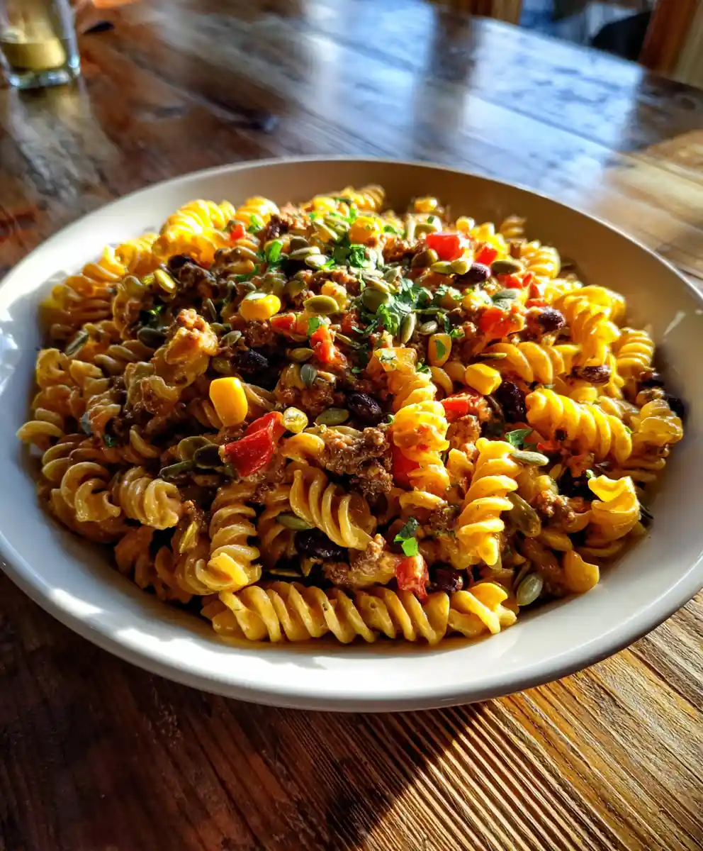 Taco Pasta Salad With Chipotle Lime Crema 7 Taco Pasta Salad With Chipotle Lime Crema