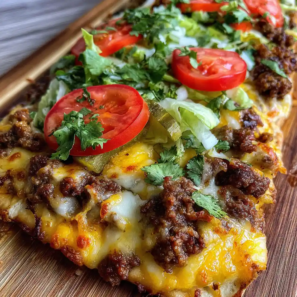 Cheeseburger Flatbread Feast