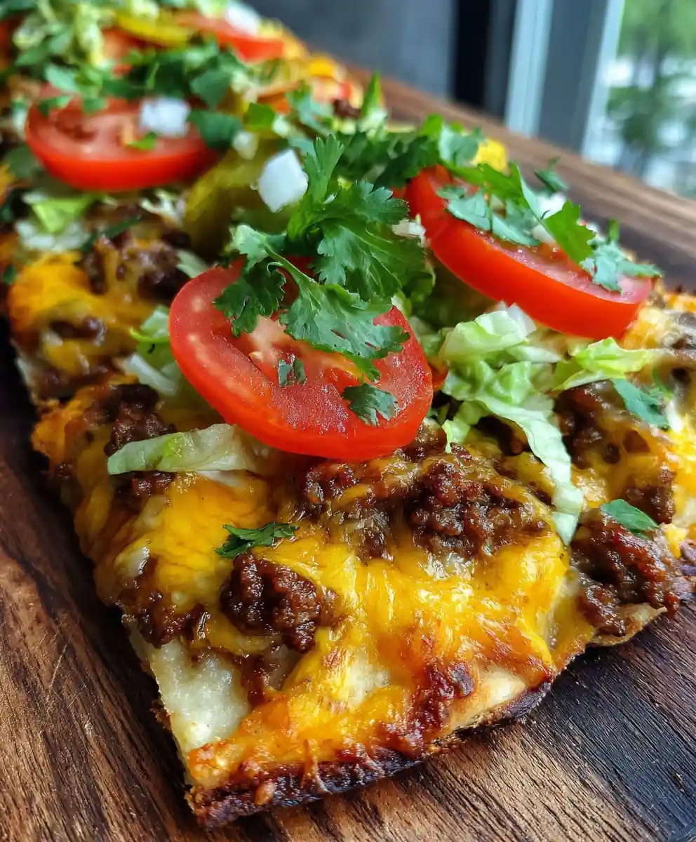 Cheeseburger Flatbread Feast