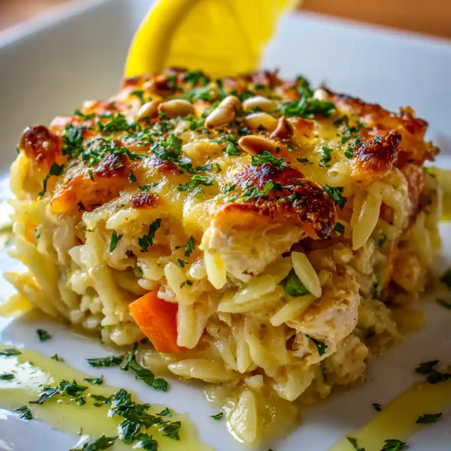 Chicken Orzo Bake (Easy Dump And Bake) 6 Chicken Orzo Bake (Easy Dump And Bake)