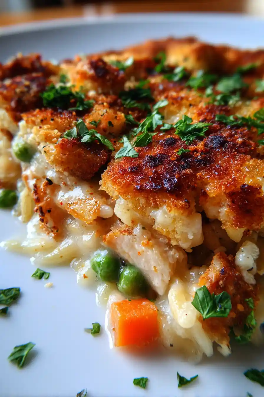 Cozy Chicken Pot Pie Orzo Bake 7 Cozy Chicken Pot Pie Orzo Bake