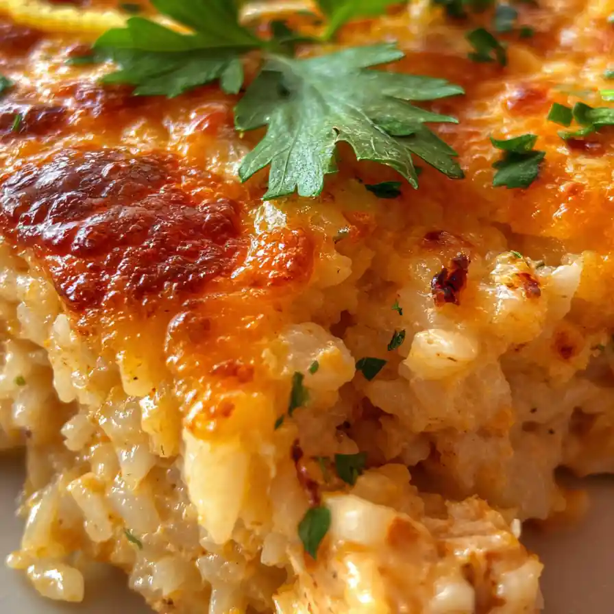 Creamy Cheesy Chicken And Rice Casserole 6 Creamy Cheesy Chicken And Rice Casserole