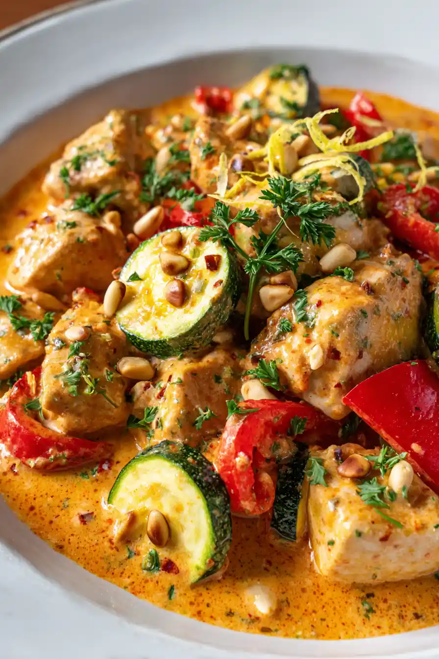 Creamy Paprika Zucchini Chicken