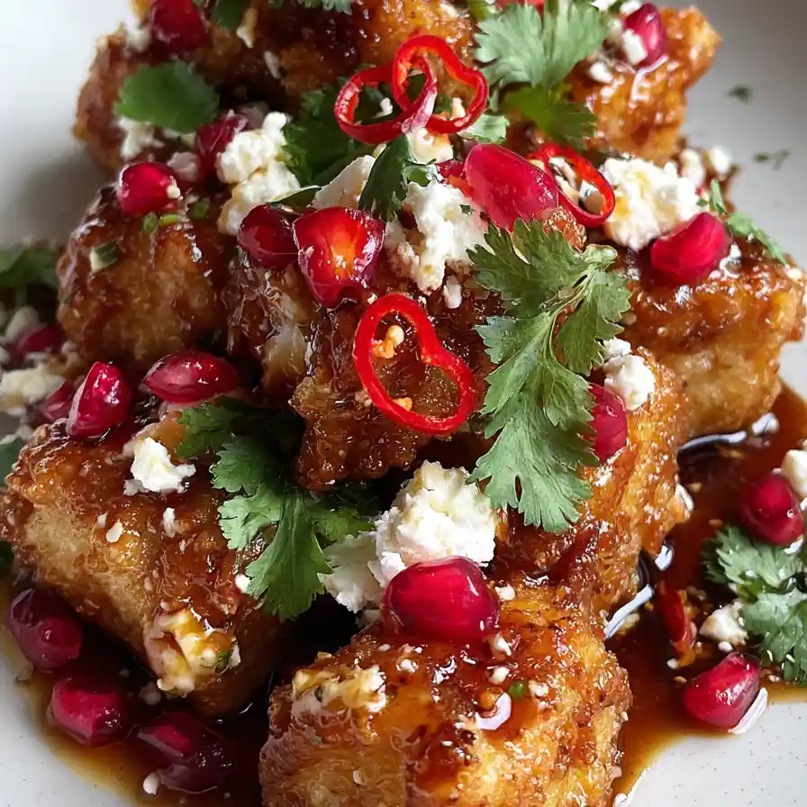 Crispy Hot Honey Feta Chicken