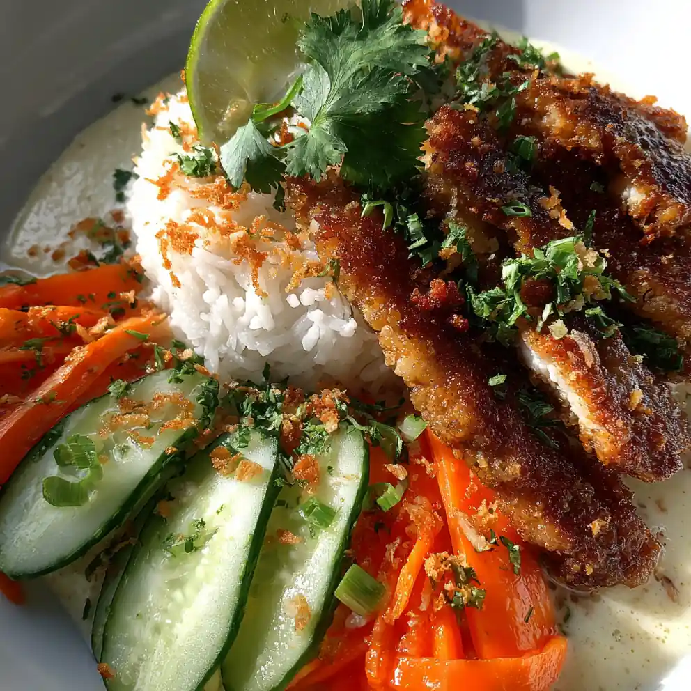 Easy Coconut Chicken Rice Bowl