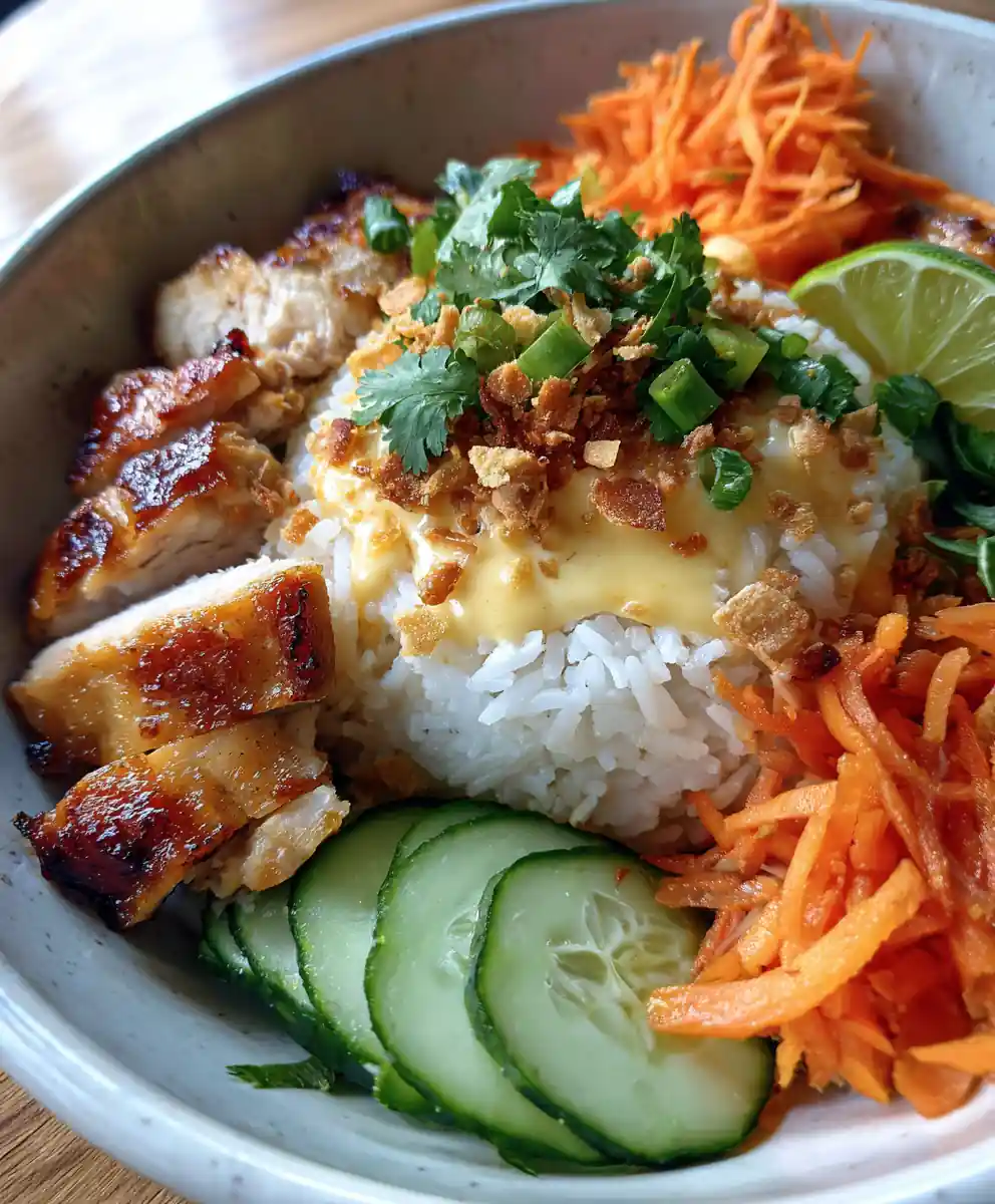 Easy Coconut Chicken Rice Bowl
