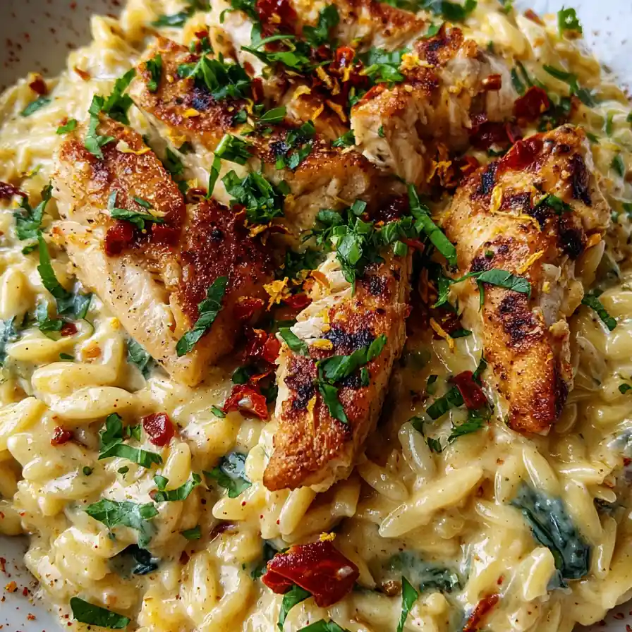 Easy Creamy Boursin Chicken Orzo 6 Easy Creamy Boursin Chicken Orzo