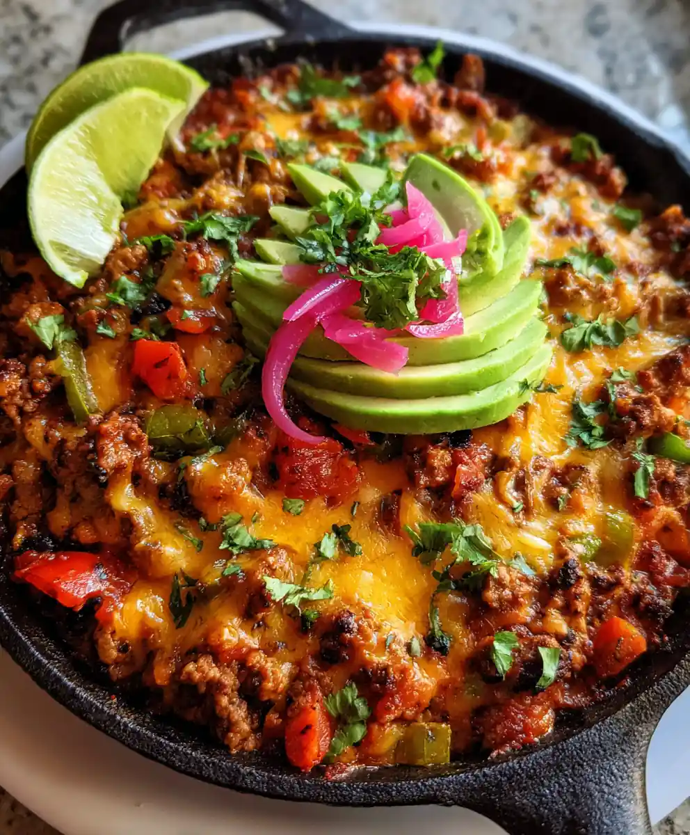 Healthy Ground Turkey Taco Skillet