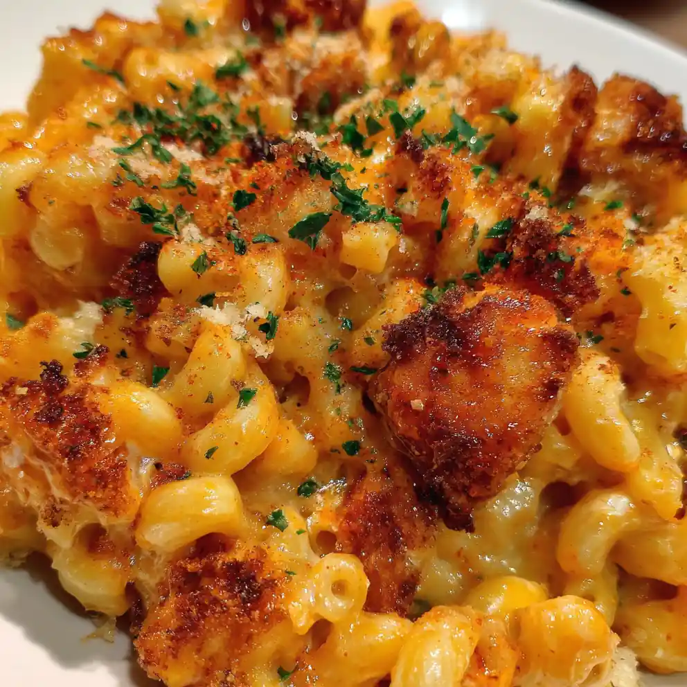 High Protein Honey Bbq Chicken Mac & Cheese 6 High Protein Honey Bbq Chicken Mac & Cheese