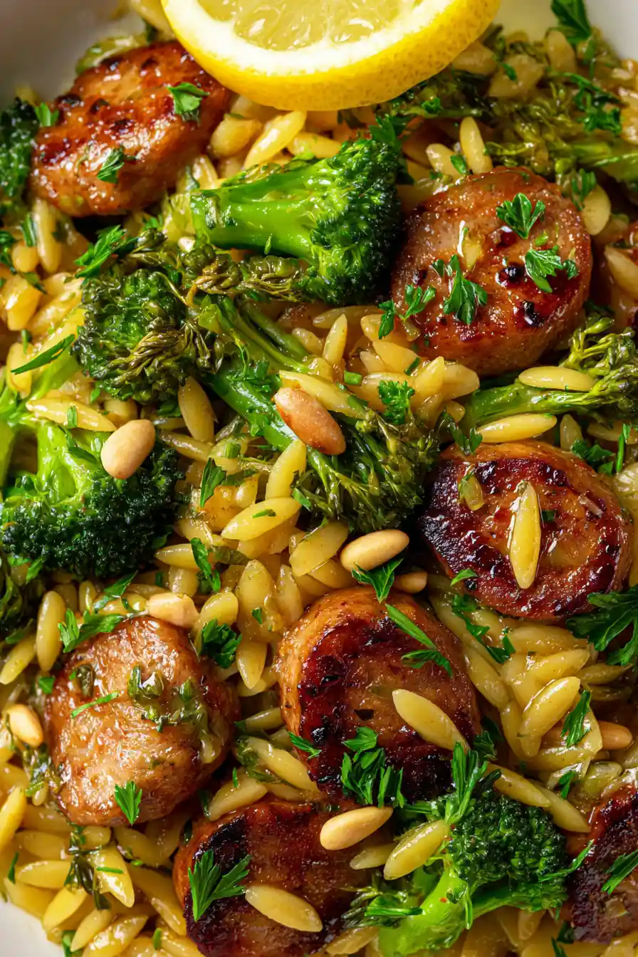 Irresistible Chicken Sausage Broccoli Orzo 7 Irresistible Chicken Sausage Broccoli Orzo