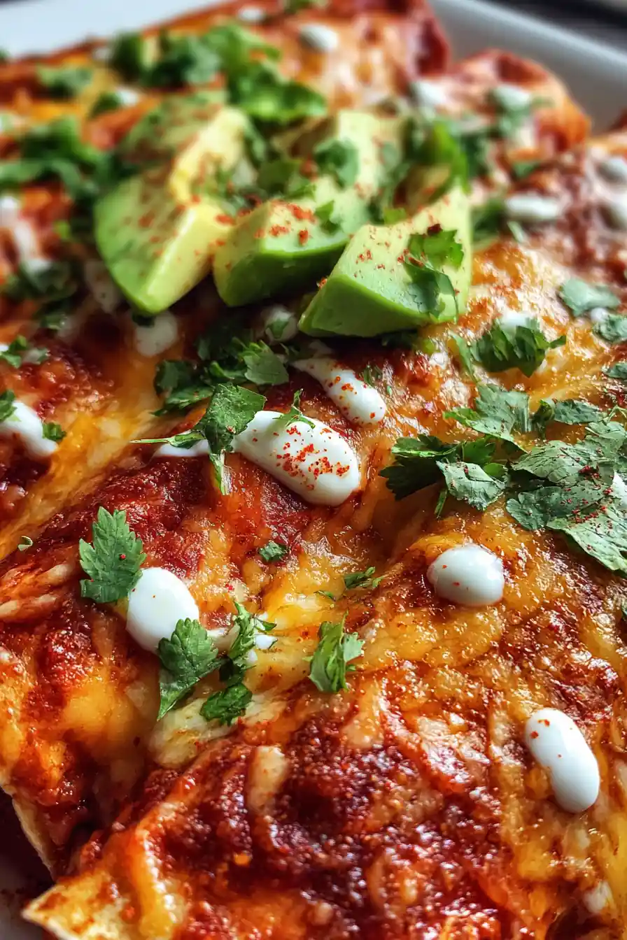 Irresistible High Protein Chicken Enchiladas