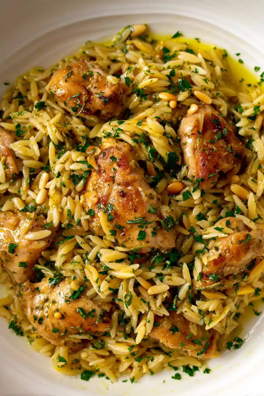 Lemon Herb Chicken Orzo 7 Lemon Herb Chicken Orzo