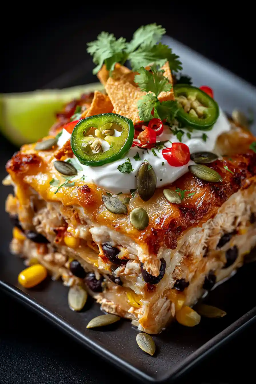 Loaded Mexican Chicken Casserole