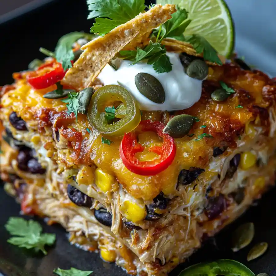 Loaded Mexican Chicken Casserole