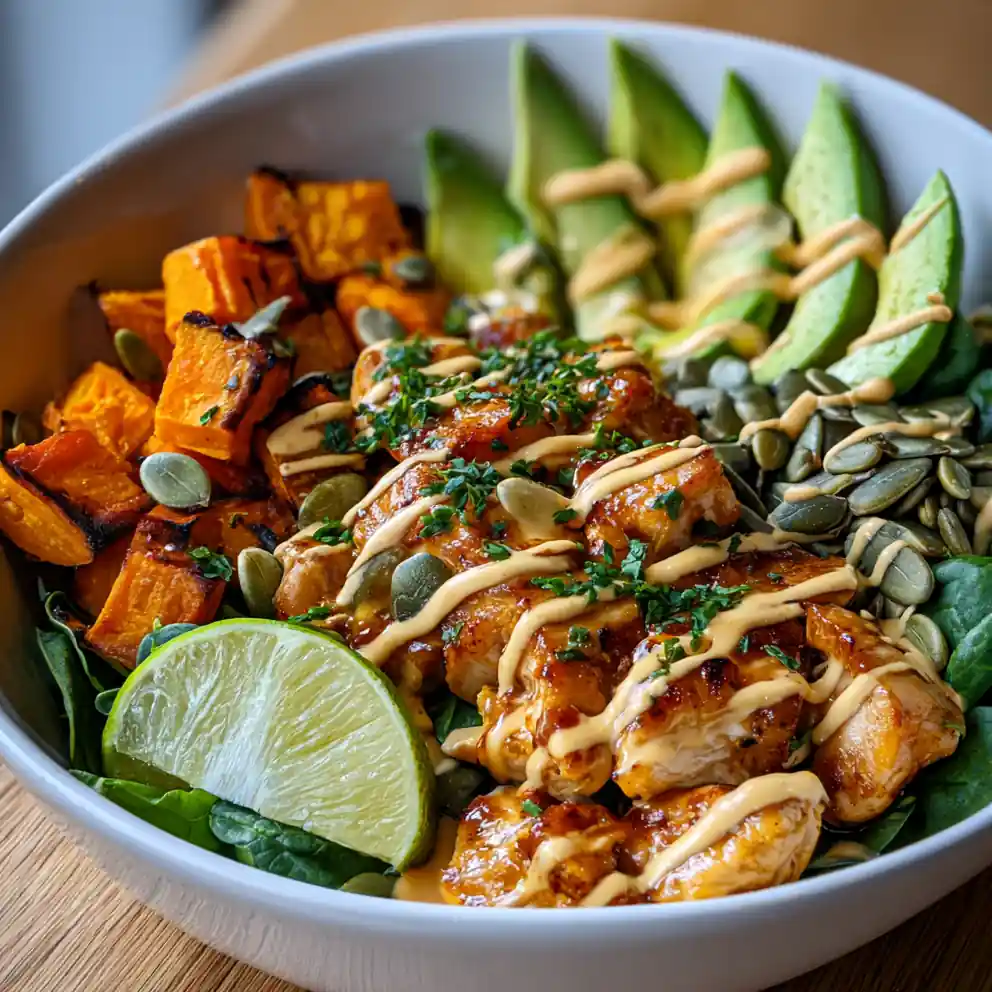 Melt In Your Mouth Maple Dijon Chicken & Sweet Potato Bowls 6 Melt In Your Mouth Maple Dijon Chicken & Sweet Potato Bowls