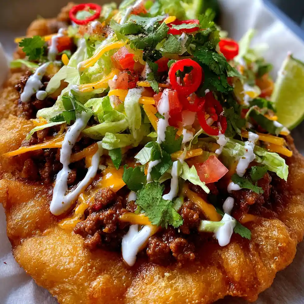 Navajo Taco Fry Bread