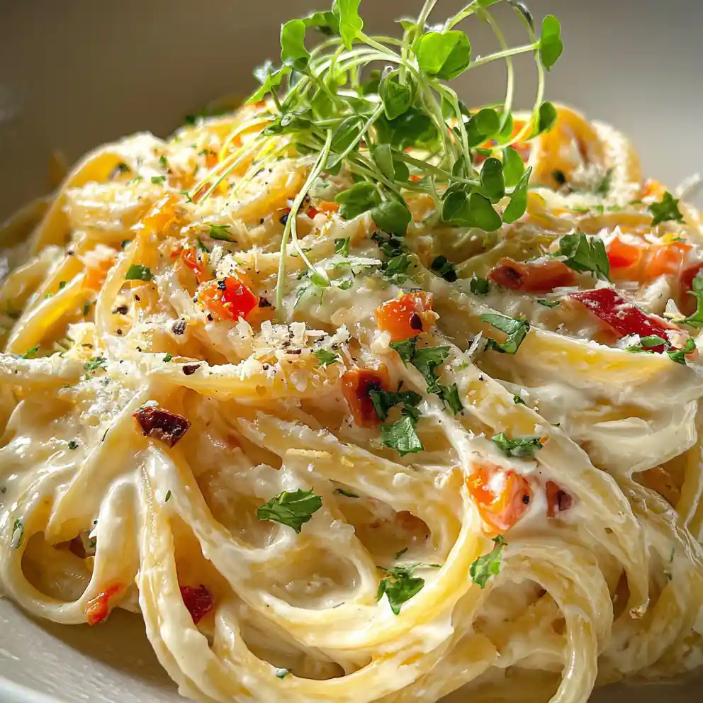 One Pot Creamy Garlic Pasta
