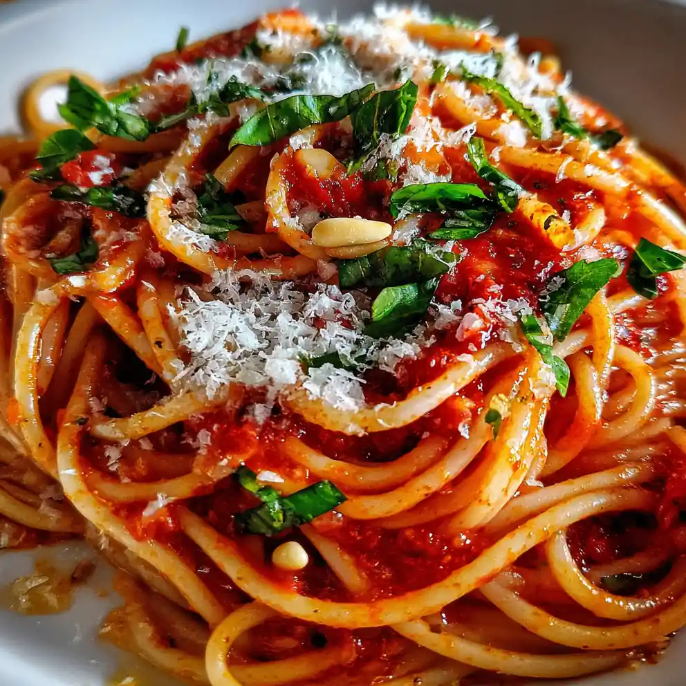 One Pot Tomato Spaghetti